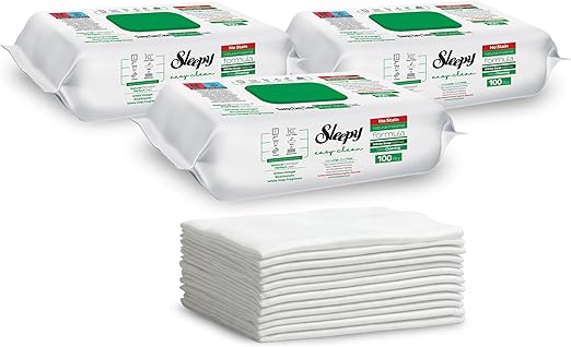 Sleepy Easy Clean Premium Beyaz Sabun Katkılı Yüzey Temizlik Havlusu Mendili 3x100